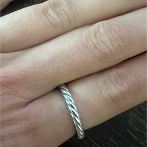 David Yurman Cable Collectibles® Stack Ring
Sterling Silver, 3mm
Size 7